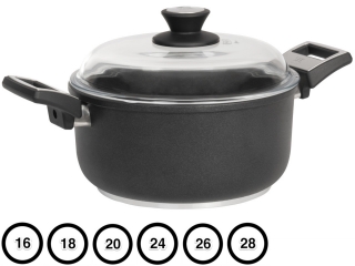 SKK titanový diamantový hrnec s poklicí 32 cm