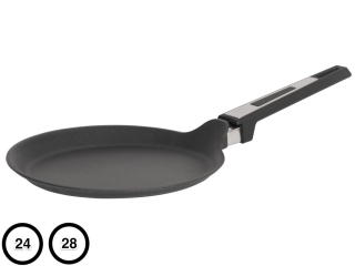 Profesionální titanová pánev na palačinky SKK Titanium Durit 28 cm Indukce 
