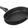 Profesionální titanová pánev na ryby SKK Titanium Durit 38x26 cm Indukce  odnímatelná ručka
